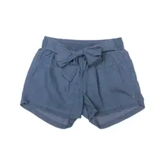 PILLIN - Short Niña Denim - Azul