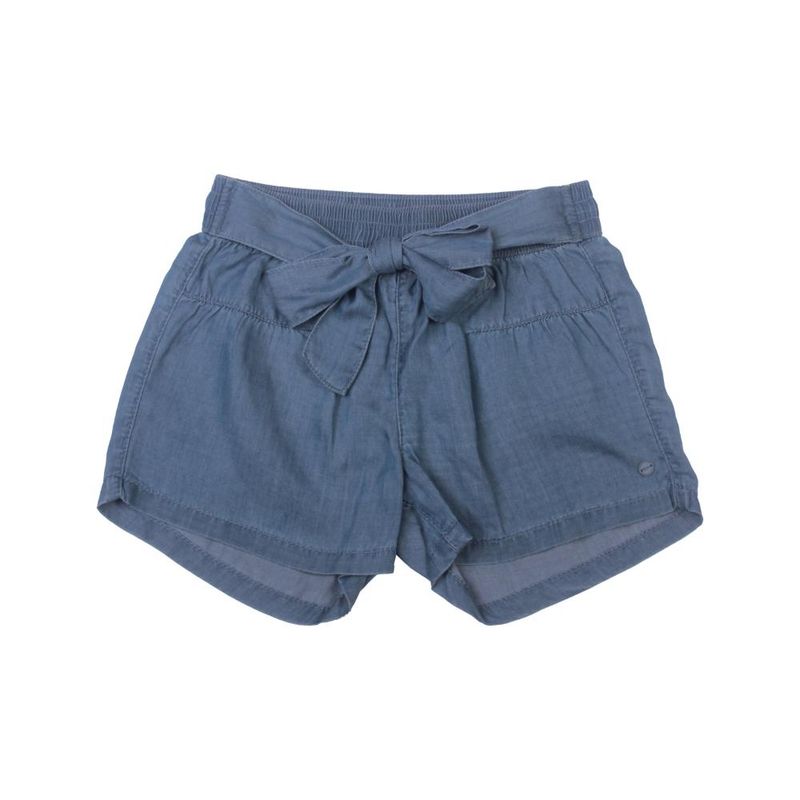 PILLIN - Short Niña Denim Pillin - Azul