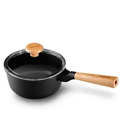 AMERCOOK - Olla con Tapa de Vidrio Templado Natur 20 cms.