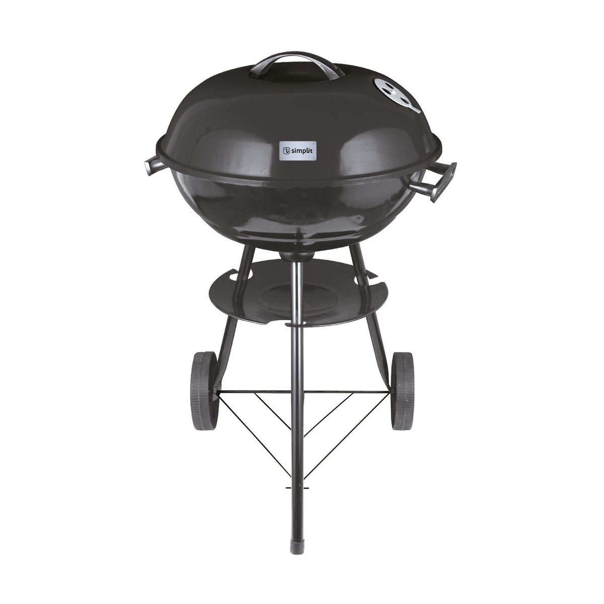 SIMPLIT - Parrilla Portátil Carbón Kettle Negra 17