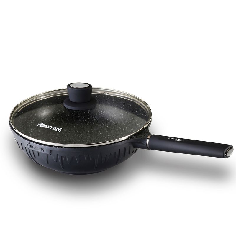 AMERCOOK - Wok de Aluminio Fundido a Presión Kylie de 28 cms.