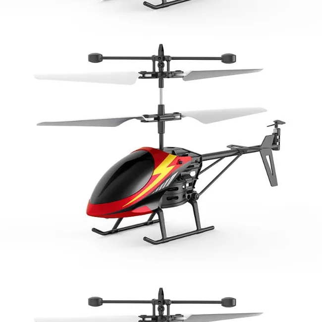 TENXIND - Helicoptero Con Sensor Recargable Volador Rojo
