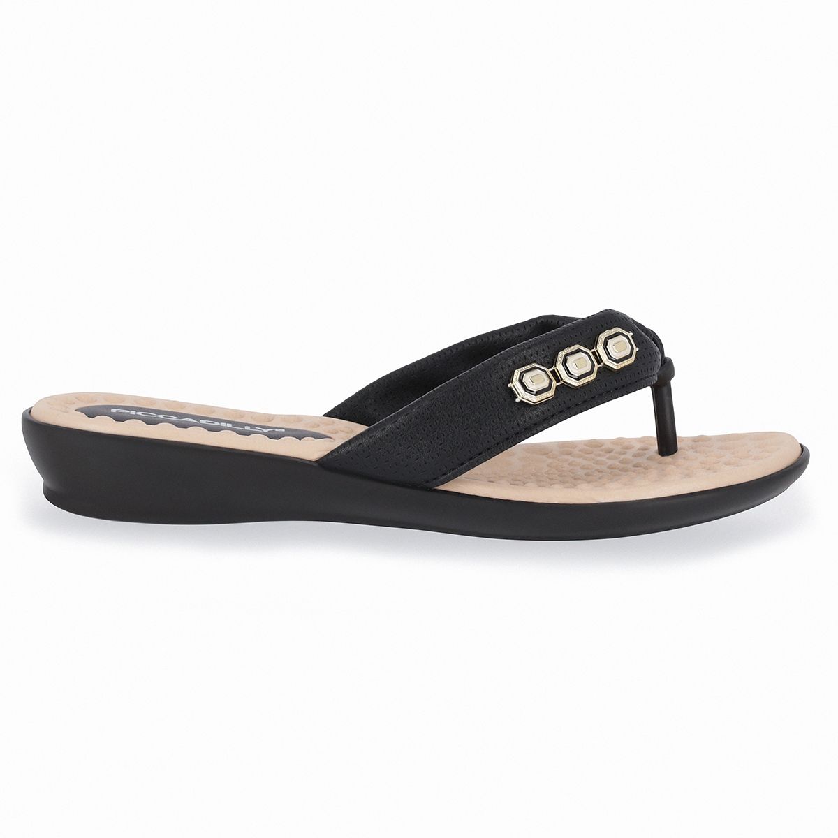 PICCADILLY - Sandalia Camila Diamante Negro  Piccadilly