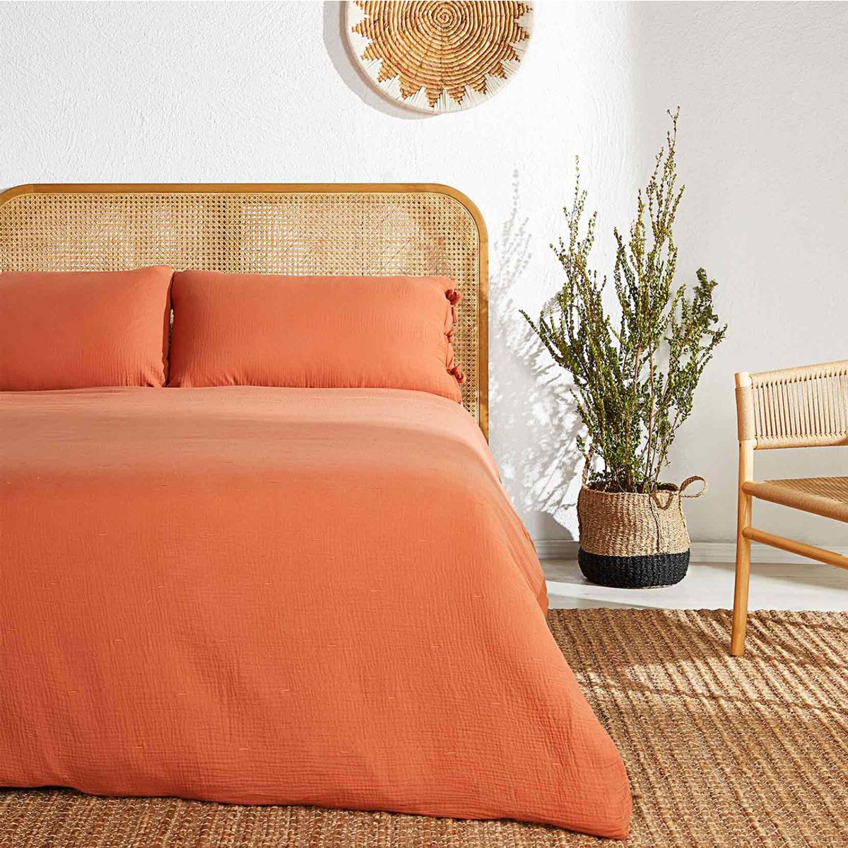 LOUNGE - Funda De Plumón 220 X 220 Cm Lounge Terracota LOUNGE