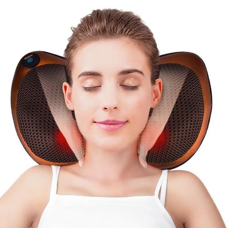 GENERICO - Masajeador eléctrico almohada cojin lumbar cuello y pierna