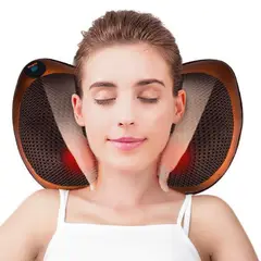 GENERICO - Masajeador eléctrico almohada cojin lumbar cuello y pierna