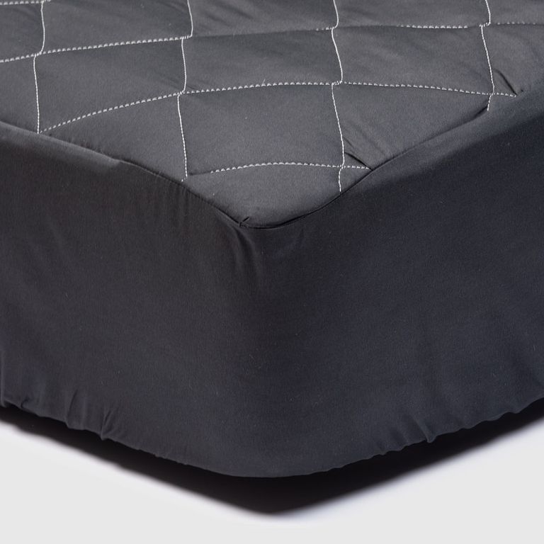 Cubrecolchon Negro Super King,