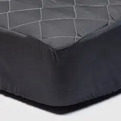 ARTHOME - Cubrecolchon Negro Super King