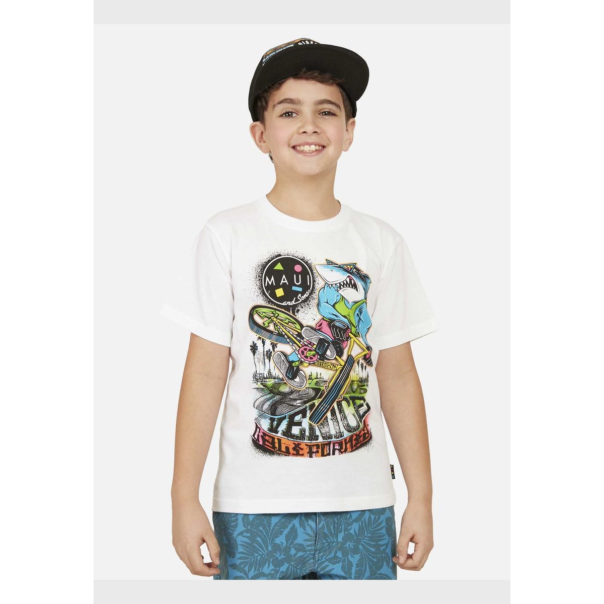 MAUI AND SONS - Pack Polera Jockey 5AV1582 Niño Blanco Maui and Sons