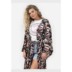 MAUI AND SONS - Blusa ABSTRACT ART KIMONO Mujer Multicolor