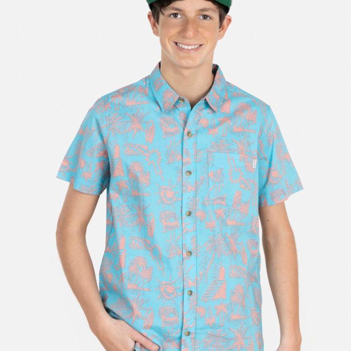 MAUI AND SONS - Camisa HIBISCUS ART Juvenil Multicolor Maui and Sons - Multicolor