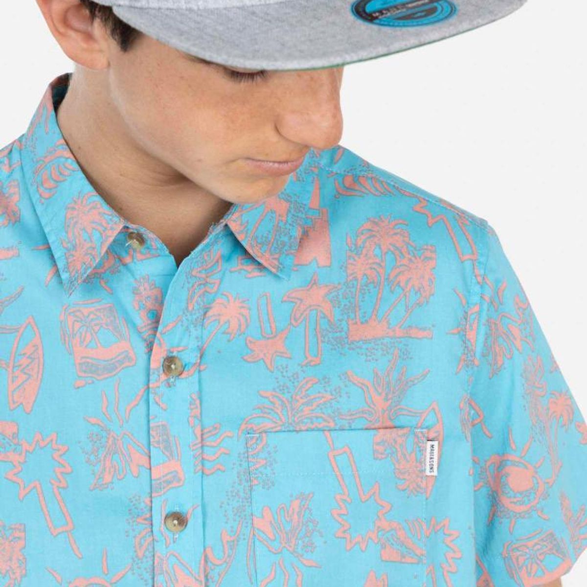 MAUI AND SONS - Camisa HIBISCUS ART Juvenil Multicolor Maui and Sons - Multicolor