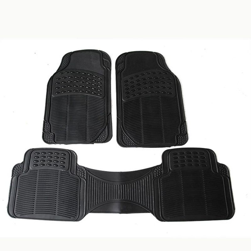 GENERICO - Alfombra Piso De Goma Auto Universal 3 Piezas Camello