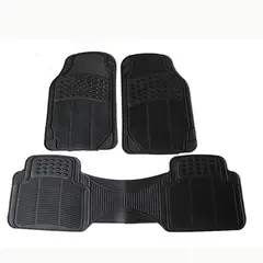 GENERICO - Alfombra Piso De Goma Auto Universal 3 Piezas Camello
