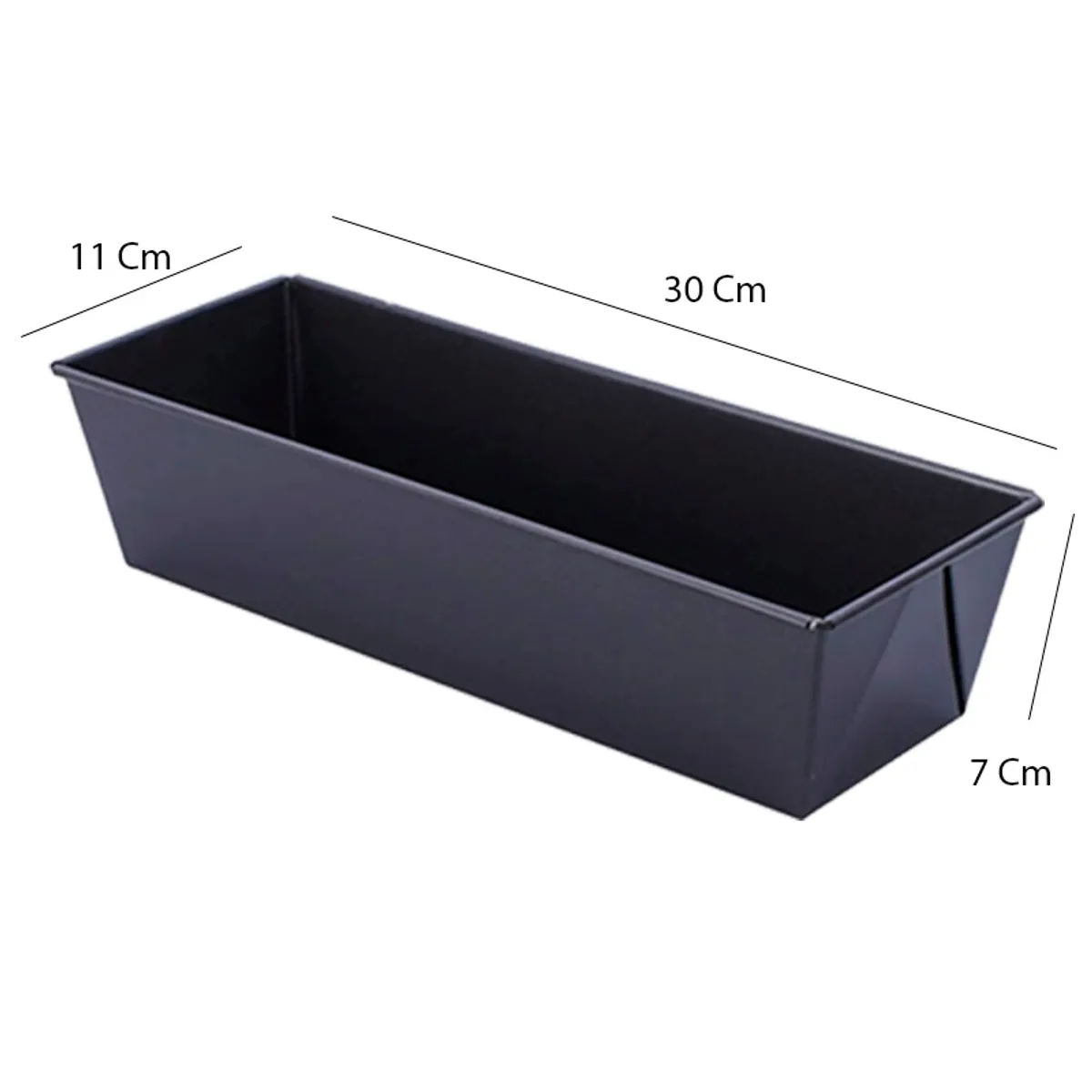 GENERICO - 2 Molde Pan Molde Para Pan De Molde Rectangular Queque 30cm