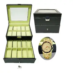 GENERICO - Caja Organizadora 20 Relojes Con Cajonera