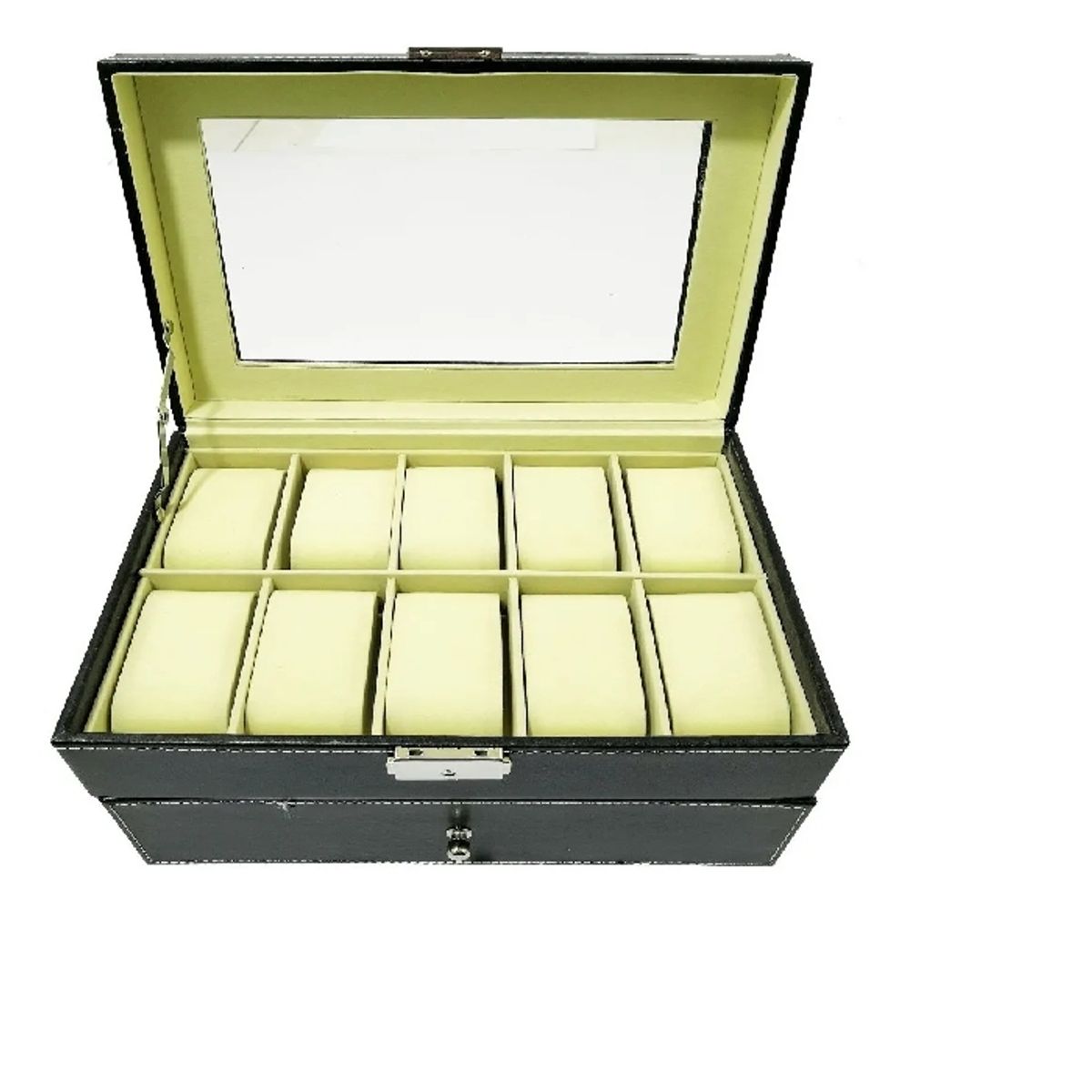 GENERICO - Caja Organizadora 20 Relojes Con Cajonera