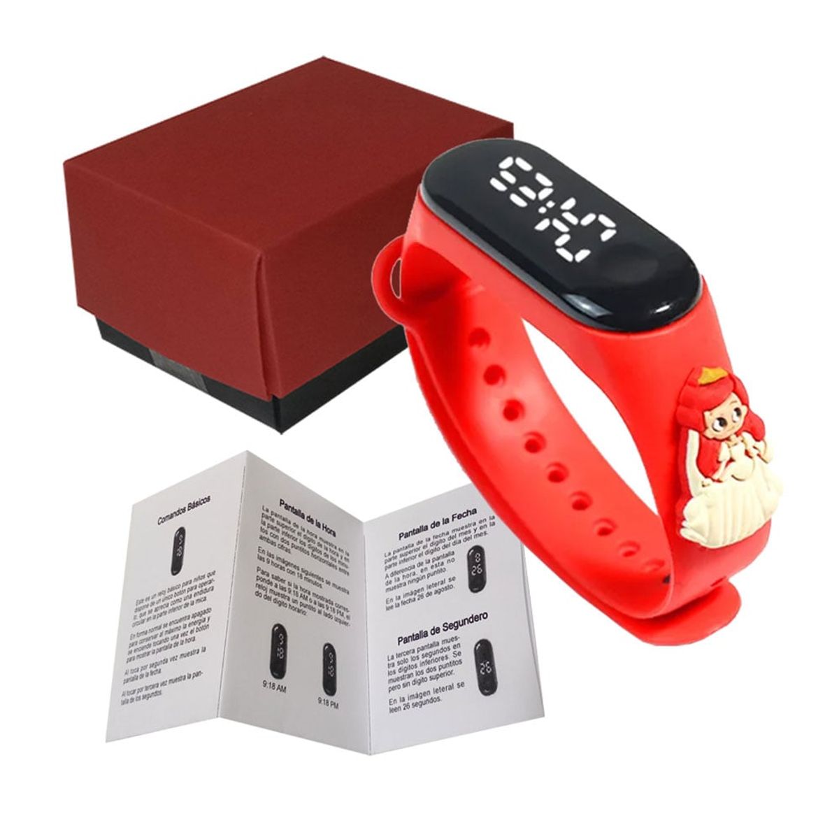 GENERICO - Reloj Digital Infantil con Figuras - Reloj Niño - Niña