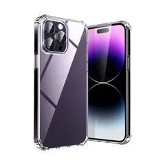 XUNDD - Carcasa para iPhone 14 Pro Max Transparente Reforzada
