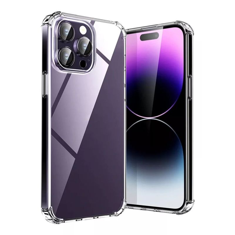 XUNDD - Carcasa para iPhone 14 Pro Transparente Reforzada