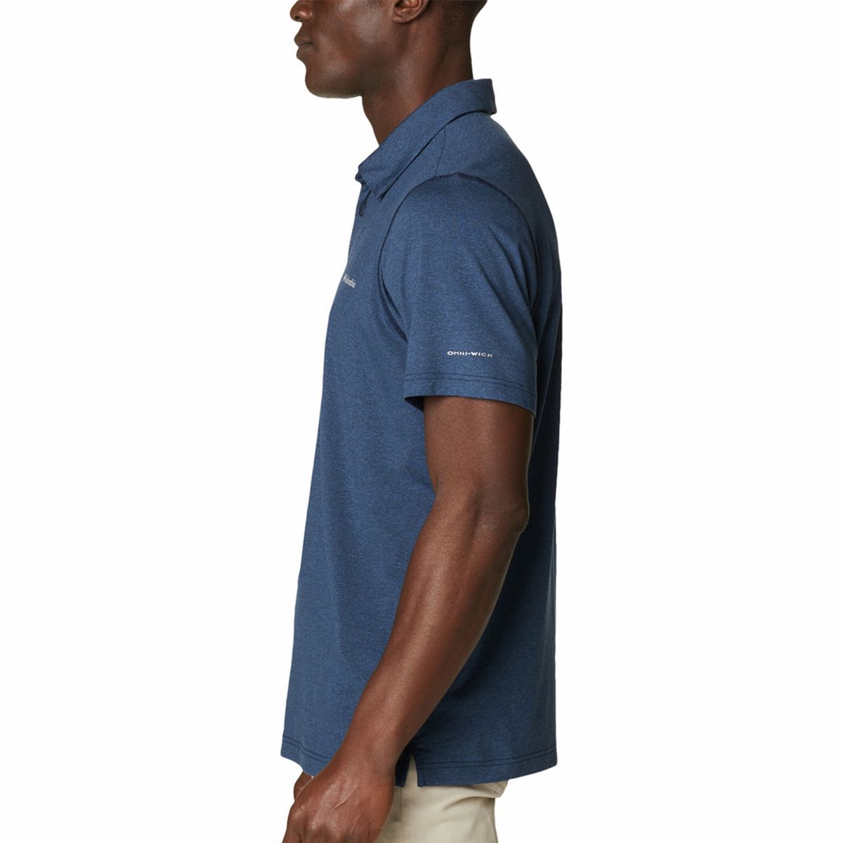 COLUMBIA - Polera M/C Hombre Tech Trail Polo Azul COLUMBIA