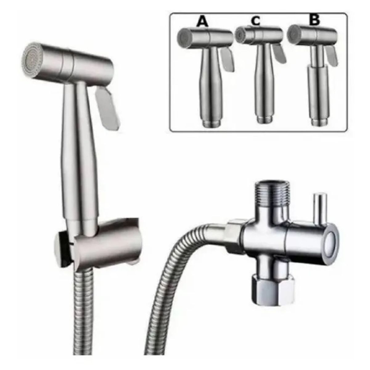 GENERICO - Ducha Bidet Arabe Wc Inodoro Acero Inoxidable