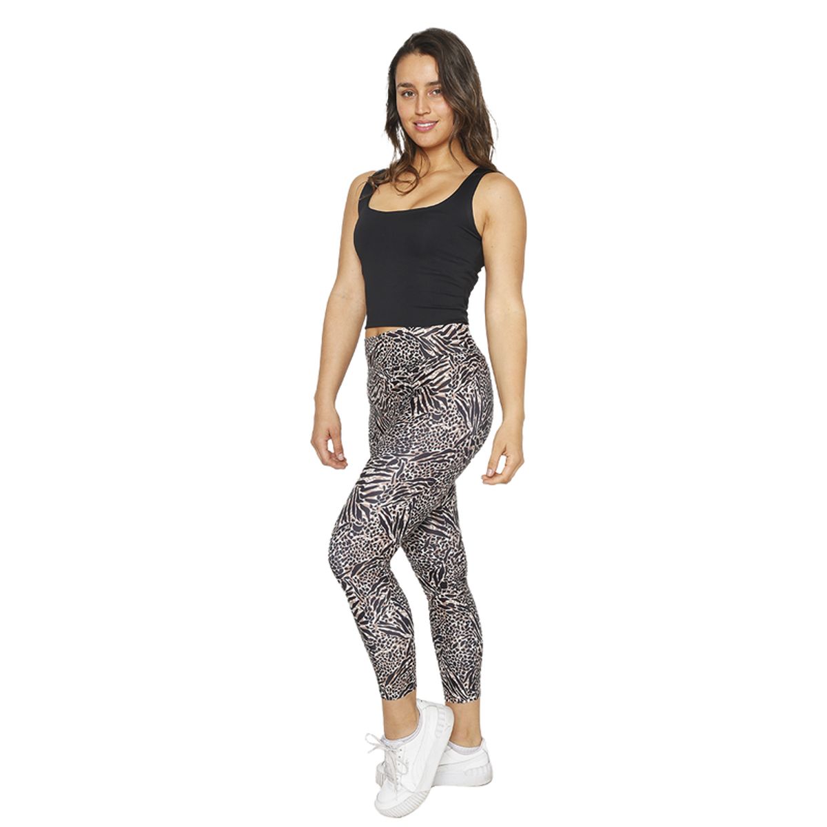 H2O WEAR - Mujer Calza Legging Con Pretina H2O Wear Animal Print Beige - Beige