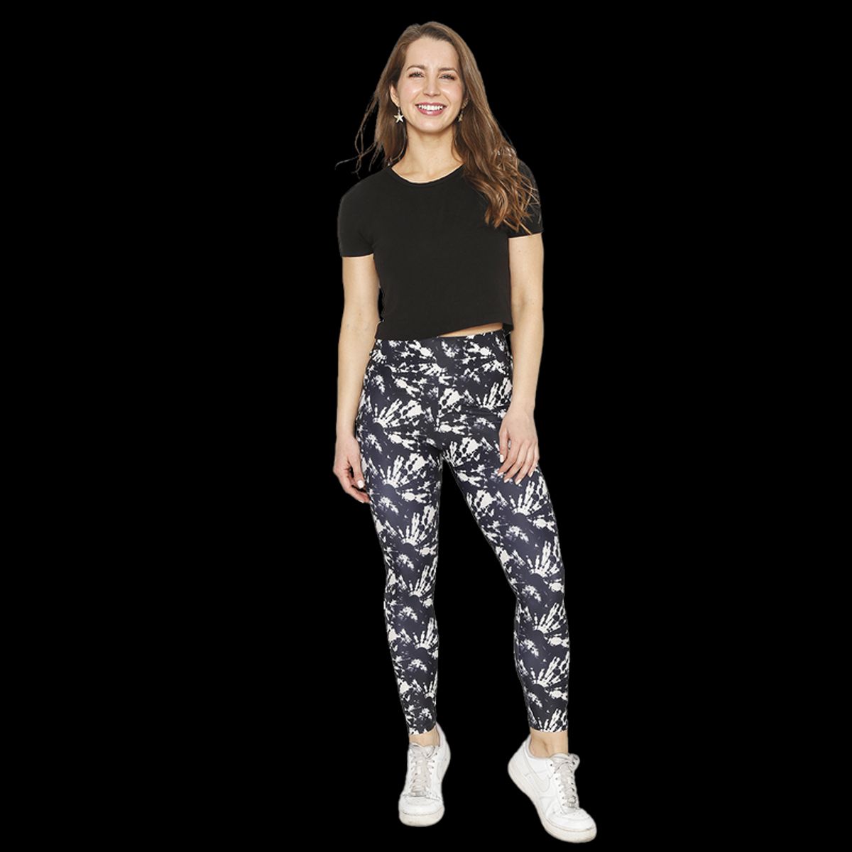 H2O WEAR - Mujer Calza Legging Con Pretina  H2O Wear Tie Dye Gris - Gris