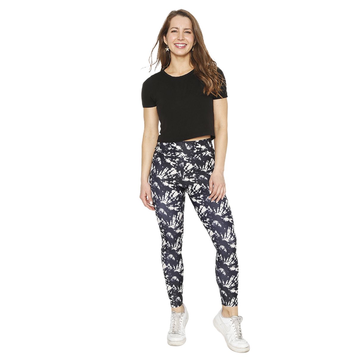 H2O WEAR - Mujer Calza Legging Con Pretina  H2O Wear Tie Dye Gris - Gris