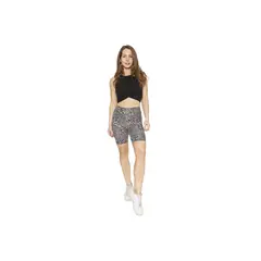 H2O WEAR - Mujer Calza Biker Con Pretina Animal Print Beige - Beige