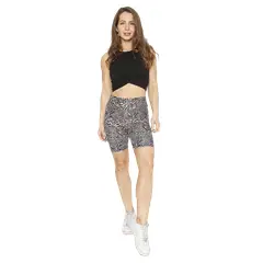 H2O WEAR - Mujer Calza Biker Con Pretina Animal Print Beige - Beige