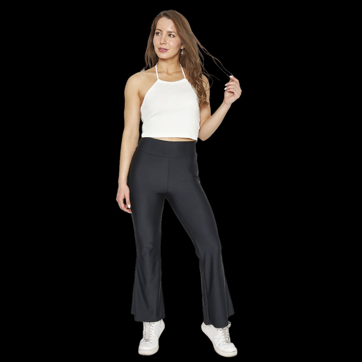 H2O WEAR - Mujer Calza Flare Con Pretina  H2O Wear Negra Negro