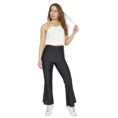 H2O WEAR - Mujer Calza Flare Con Pretina Negra Negro