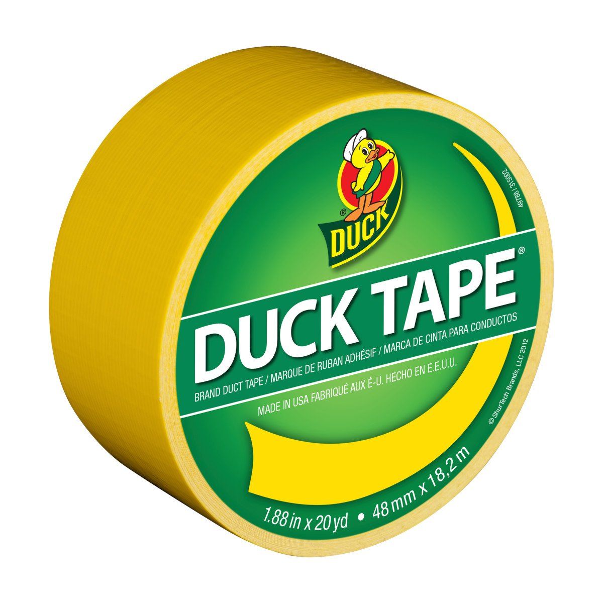 DUCK TAPE - Cinta adhesiva Duck 47mm x 18mts color amarillo