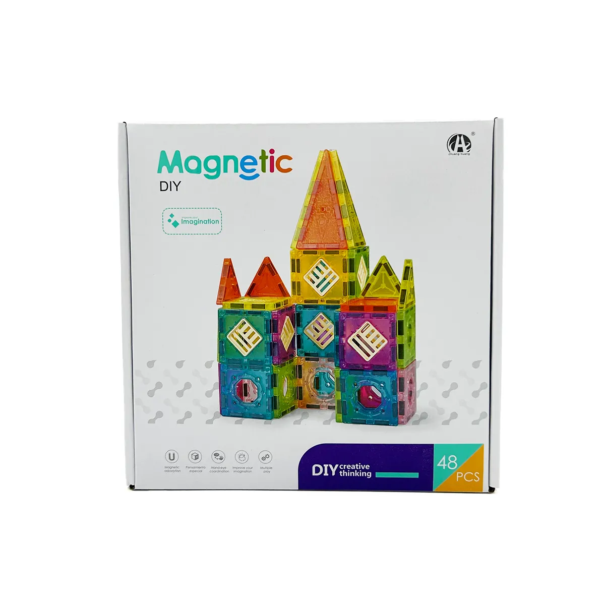 MAGNETICS - Bloques Magnéticos para Construir 48 Piezas