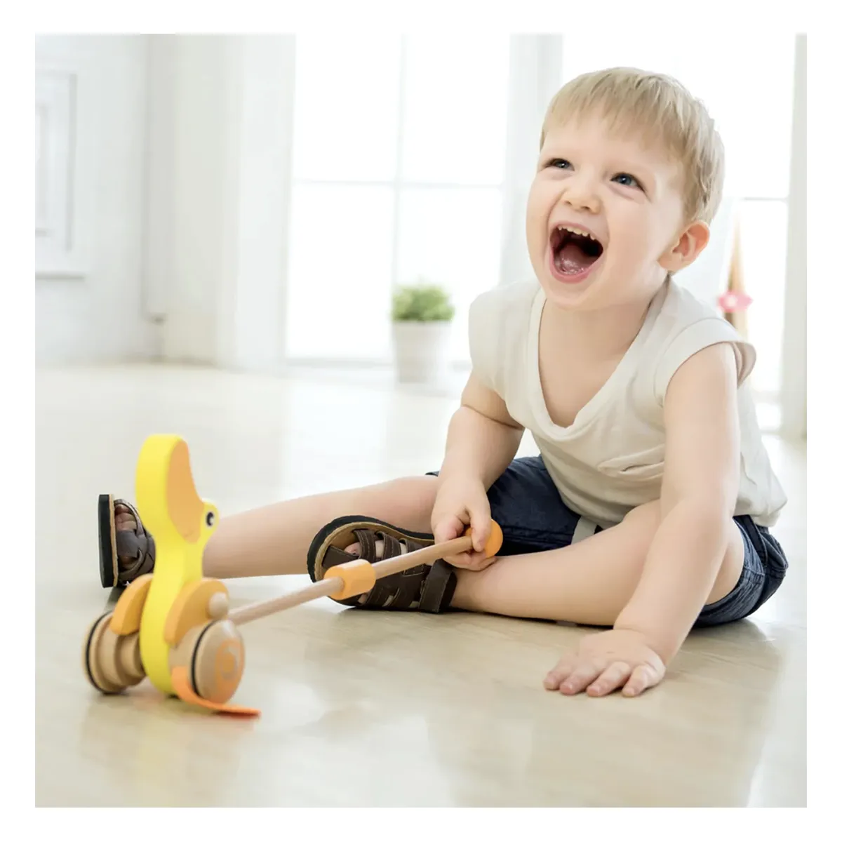 CLASSIC WORLD - Correpasillo de Madera Pato Classic World