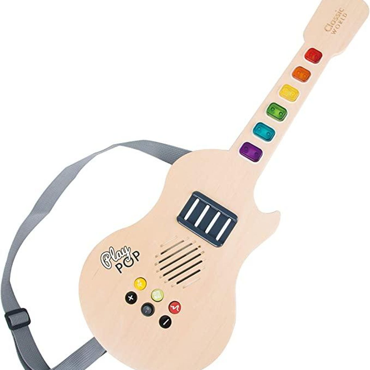 CLASSIC WORLD - Guitarra de Madera con Sonidos Classic World