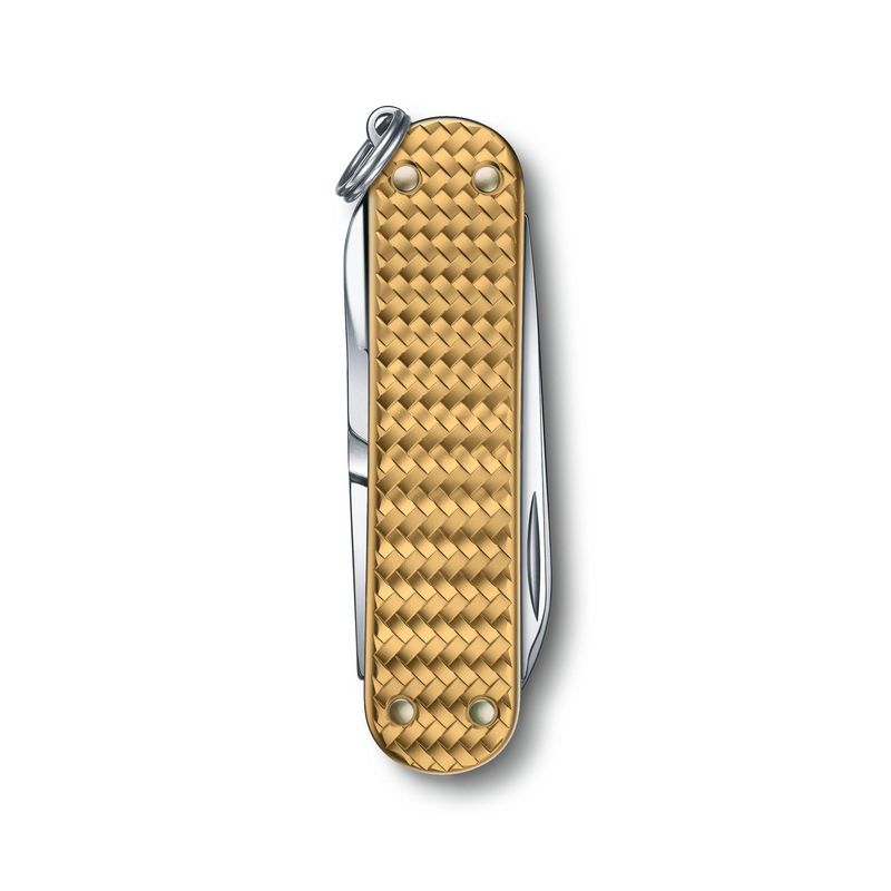 VICTORINOX - Navaja Pequeña Classic Precious Alox Dorado