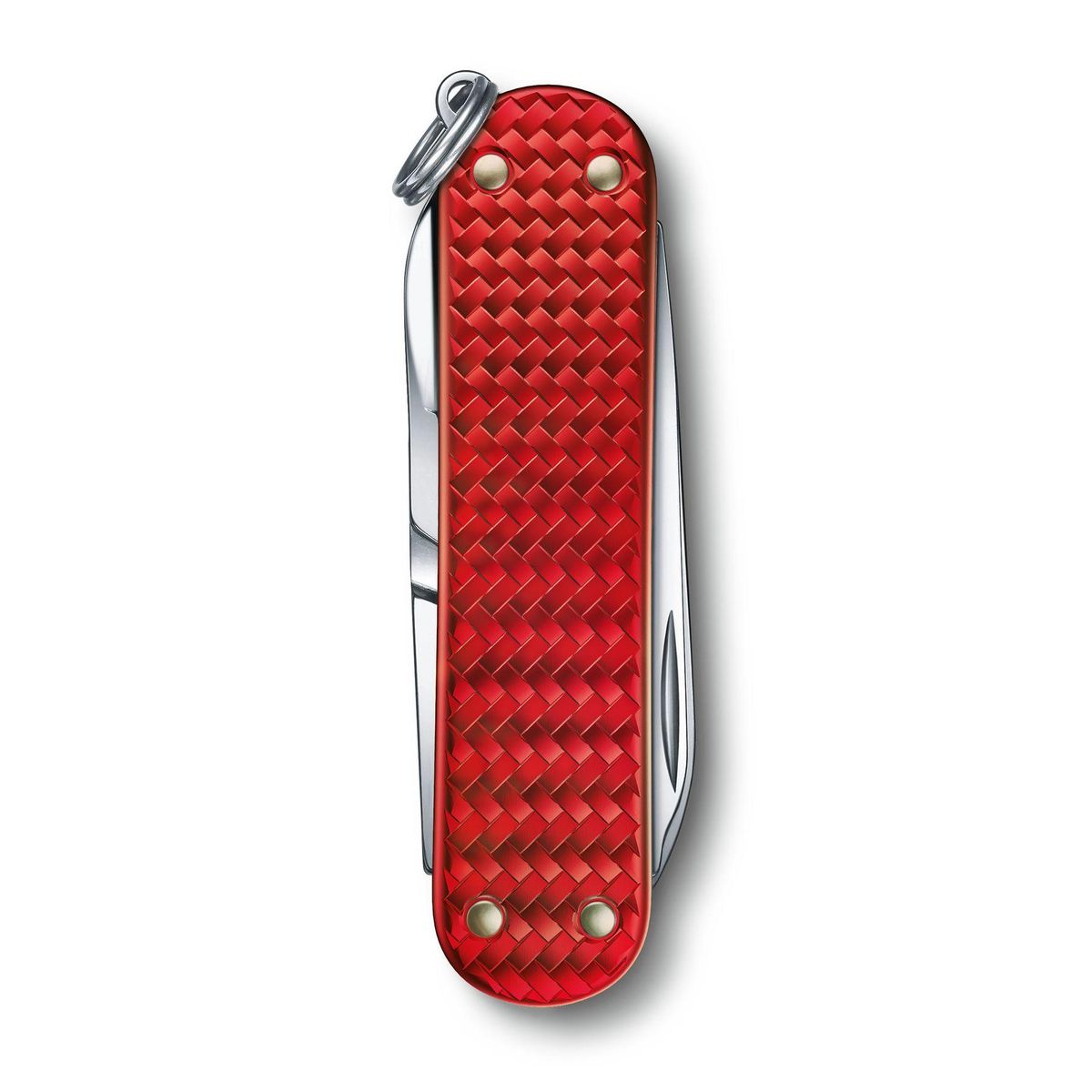 VICTORINOX - Navaja Pequeña Classic Precious Alox Rojo