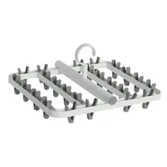 CRUSEC - Pinzas Colgador Calcetín Ropa Interior 24 Clips Plegable