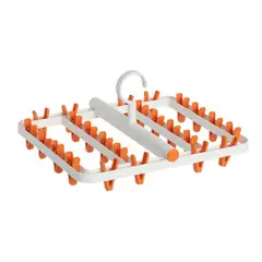 CRUSEC - Pinzas Colgador Calcetín Ropa Interior 24 Clips Plegable