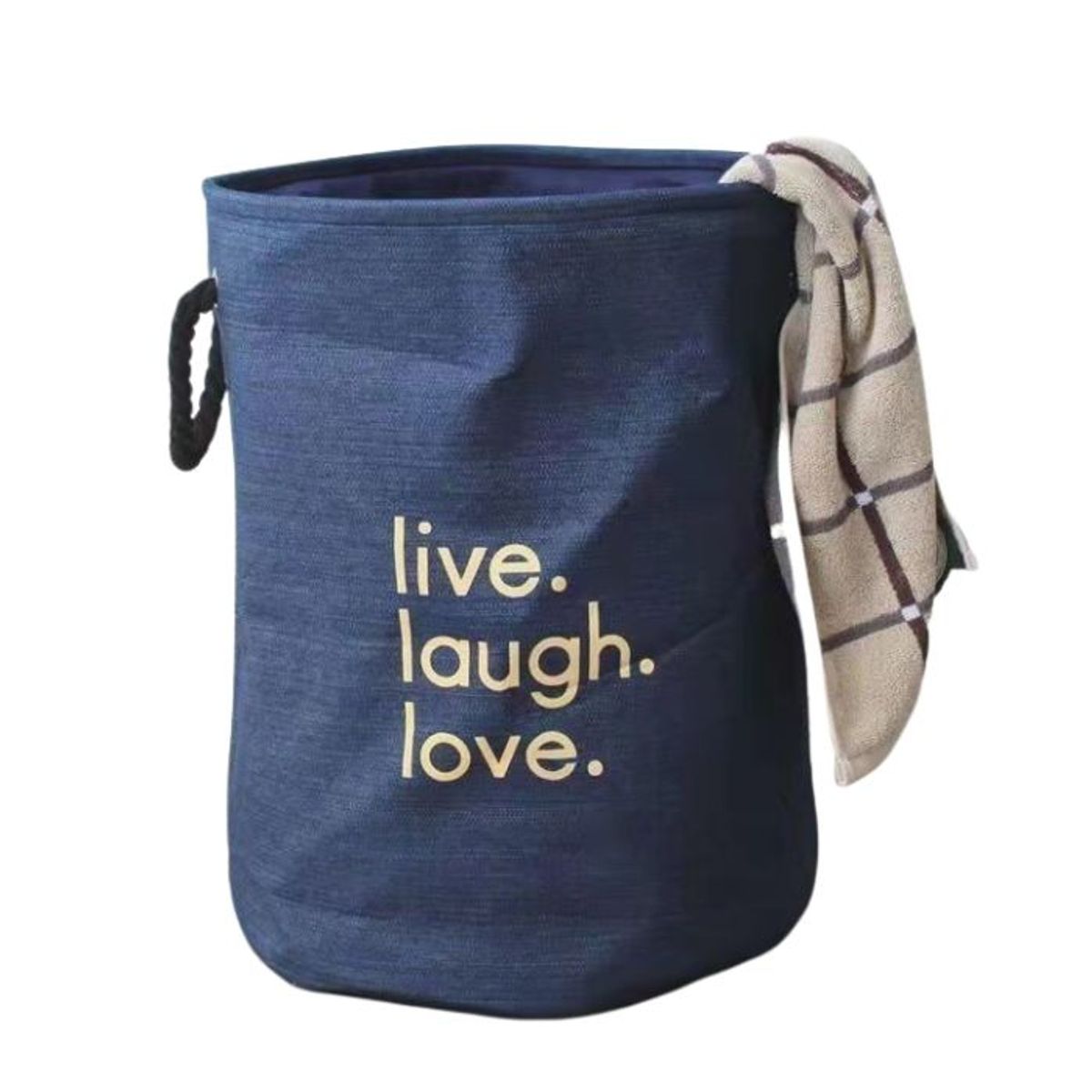 CRUSEC - Cesta Canasto De Ropa Sucia 62 Litros Plegable - Azul