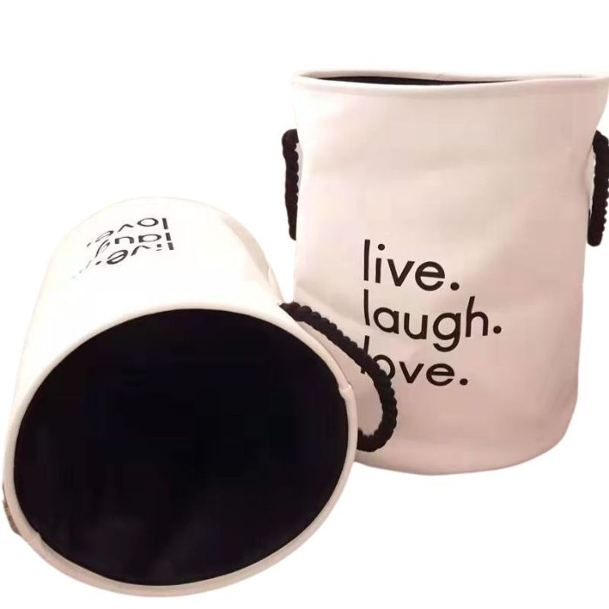 CRUSEC - Cesta Canasto De Ropa Sucia 62 Litros Plegable - Blanco