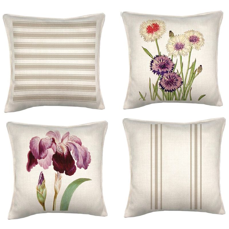 TUYO PRINT - Set Cojines Burdeos 45x45