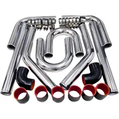 GENERICO - Kit Cañería de 2″ Aluminio 500mm para Intercooler Frontal