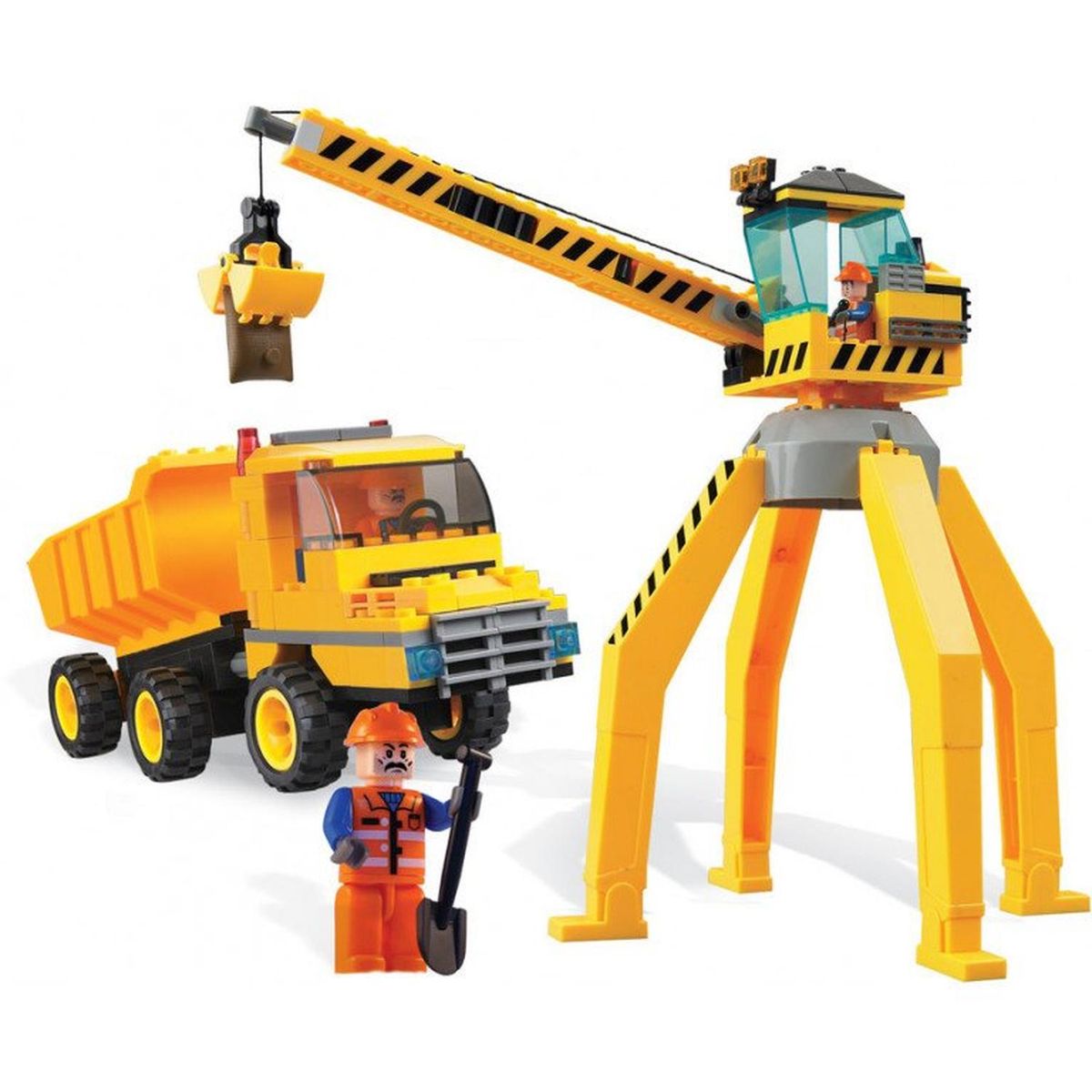 BRICTEK - BLOQUE BRICTEK CONSTRUCTION CRANE WITH TRUCK 14004