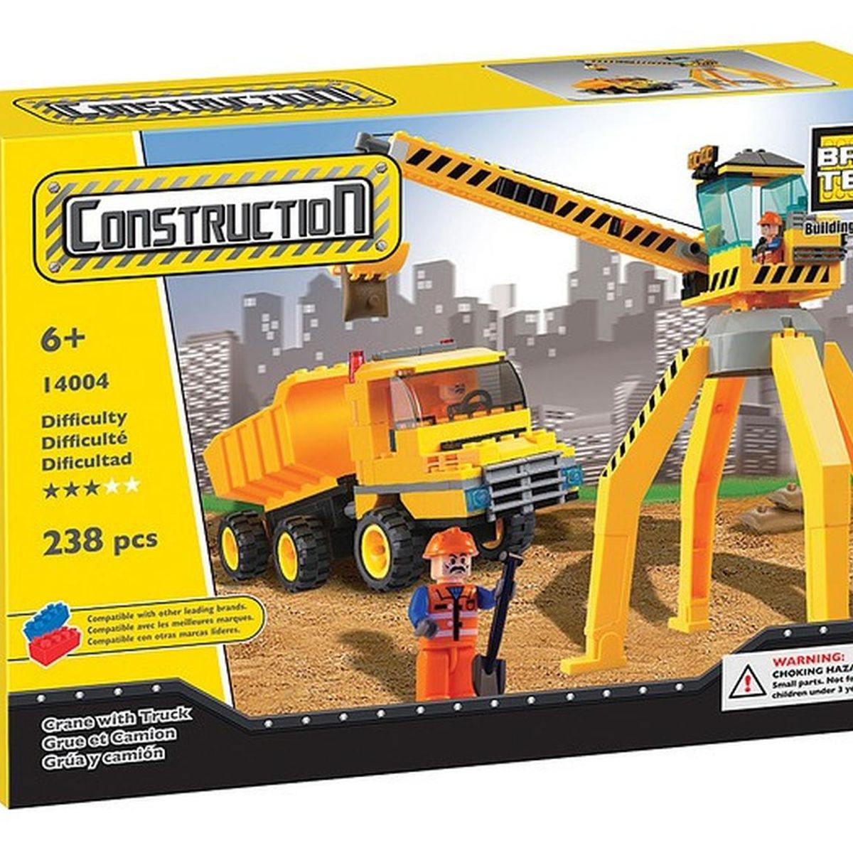 BRICTEK - BLOQUE BRICTEK CONSTRUCTION CRANE WITH TRUCK 14004