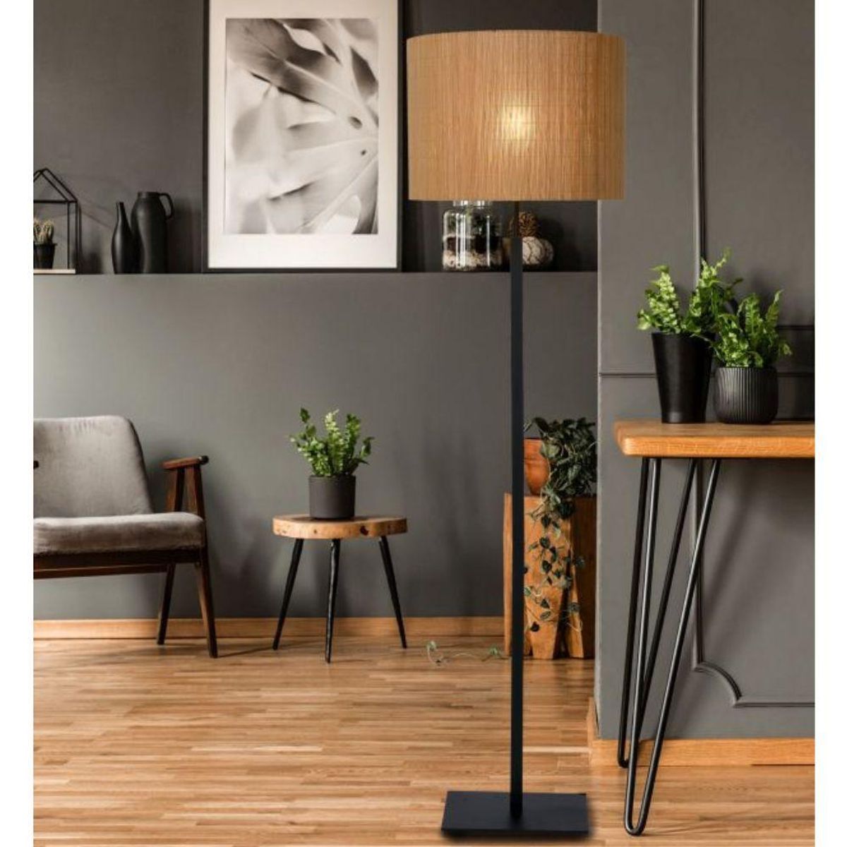 BOSCO - LAMPARA DE PIE MAGIUS 1xE27 BOSCO