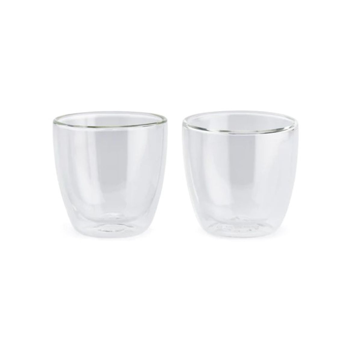 GENERICO - Set De 2 Vasos Vidrio Doble Pared 150 mL