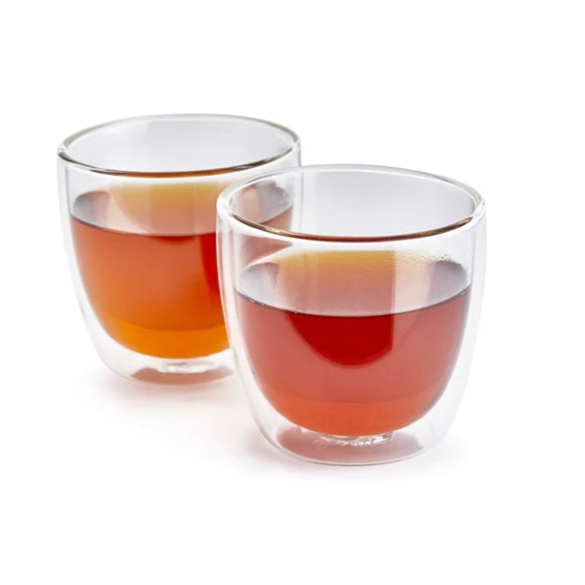 GENERICO - Set De 2 Vasos Vidrio Doble Pared 150 mL